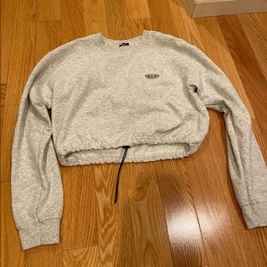 BDG Urban Outfitters Cropped Long Sleeve Crewneck Sweater